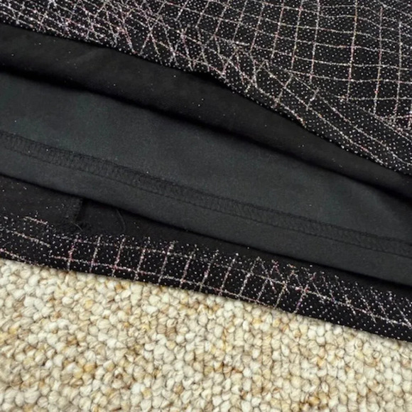 VTG R&M Richard Black Holiday Blouse Vest Classic Top Sparkly Electric SZ 10 - Picture 10 of 10